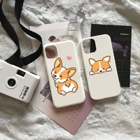 corgi cute butt animal puppy phone case candy color for iphone 6 7 8 11 12 13 s mini pro x xs xr max plus