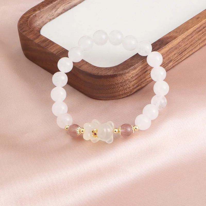 Женский браслет Minar Kawail многоцветный Браслет Из Белого Натурального Камня