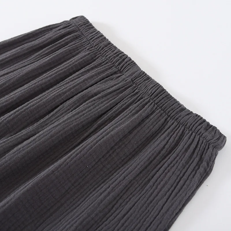 Pajamas Men Summer Pure Cotton Simple Style Home Service Suit Short-sleeved Thin Section Can Be Worn Outside and Soft Sleepwear