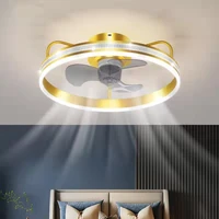 led ceiling fan lamp modern minimalist ceiling lamp dining room bedroom living room lamp round fan light