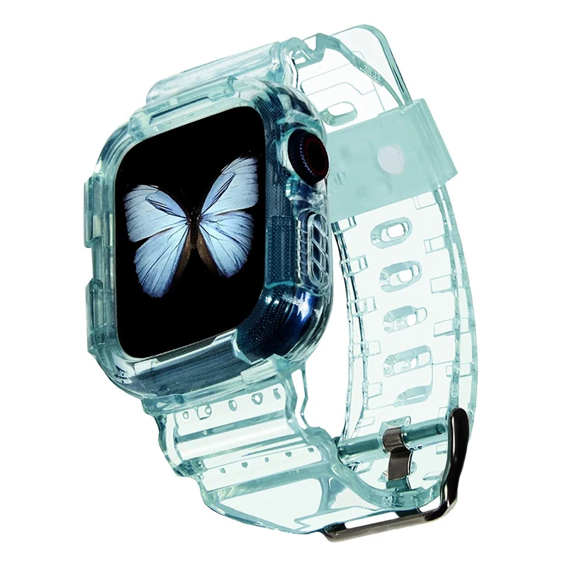 Silicone strap For Apple Watch band 44mm 45mm 41mm 40mm 42 38mm smart watch strap bracelet for iwatch Ultra series 8 7 6 5 43 se