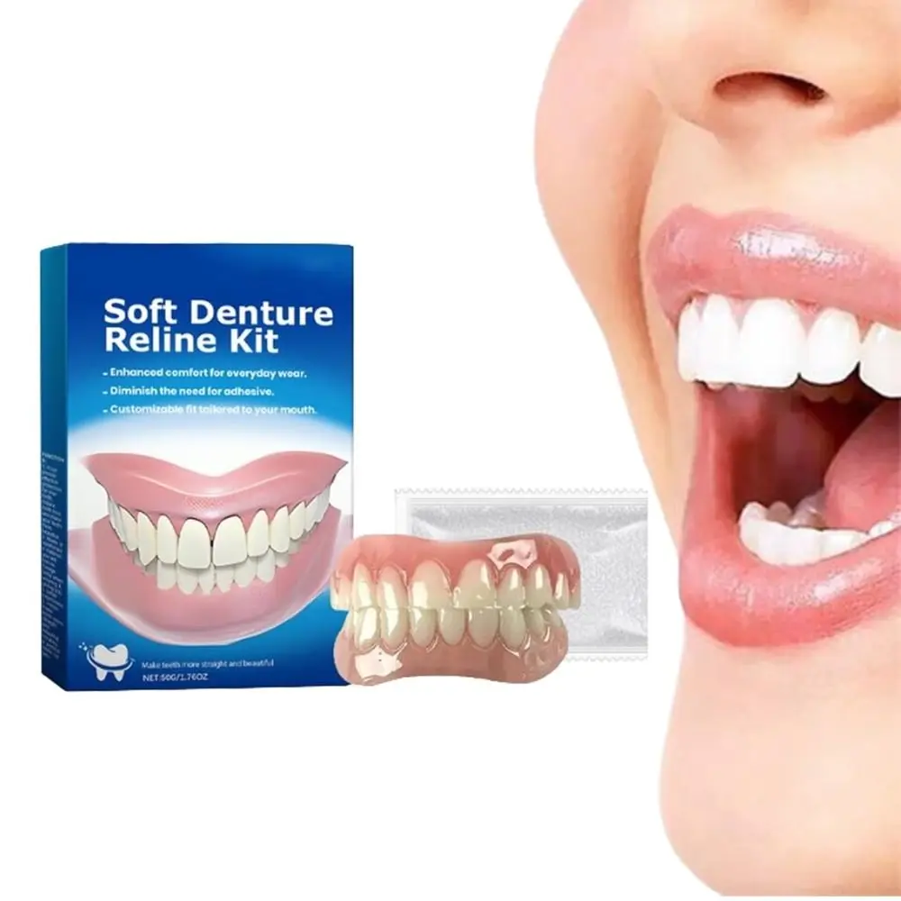 Силиконовый набор для облегчения зубных протезов. Удобный и прочный мягкий