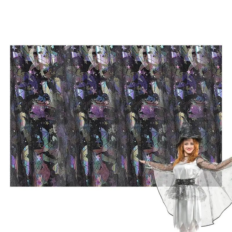 

Сетчатая Ткань Spiderweb для Хэллоуина, разрезаемая сетчатая ткань Spiderweb, черная сетчатая ткань для самостоятельного изготовления газовых платьев ручной работы, рукоделие для Хэллоуина