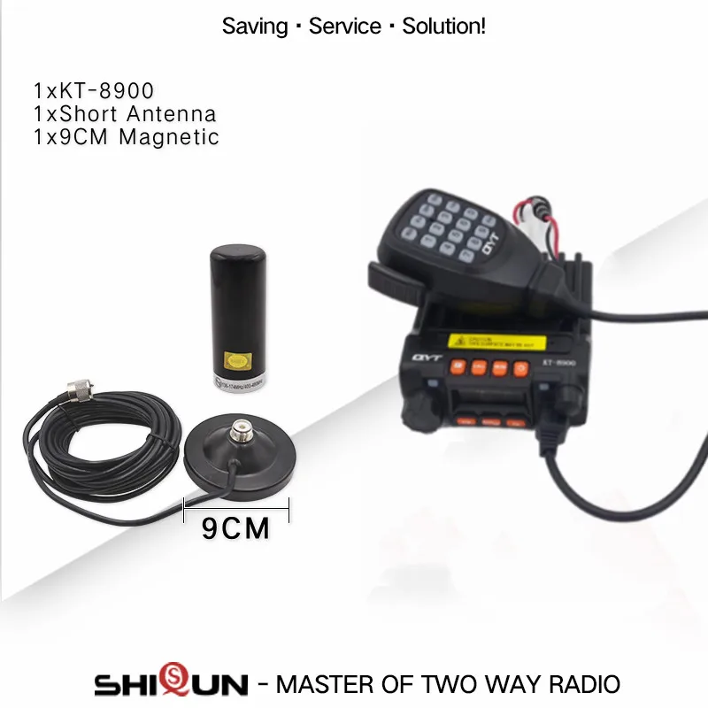 

25W Mini Mobile Radio Dual Band QYT KT-8900 Walkie Talkie 136-174MHz 400-480Mhz Car Transceiver Same UV5R BJ-218 BJ-318 KT-8900D