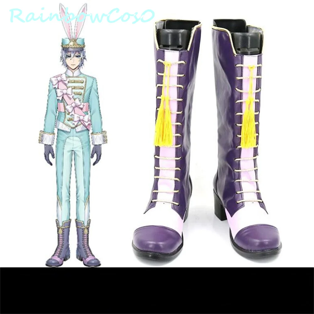 Серебряная витая Страна Чудес обувь для косплея сапоги игра аниме Хэллоуин