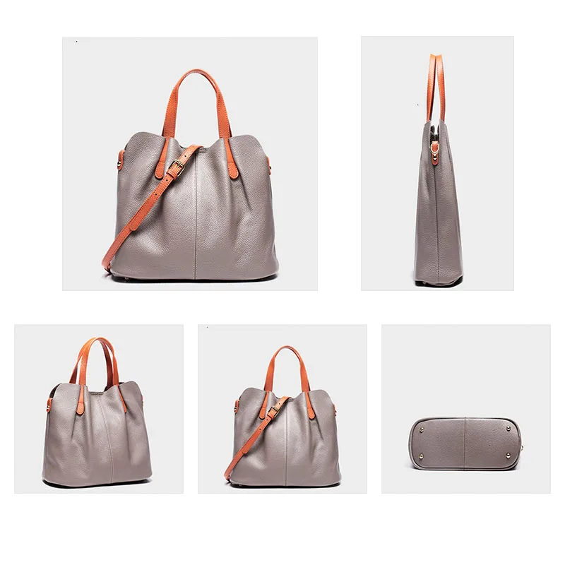 2022 Fashion Soft Large-Capacity Bag Luxury Designer Handbag Brand Women Tote Bag Lady Shoulder Genuine Leather Casual Handbag