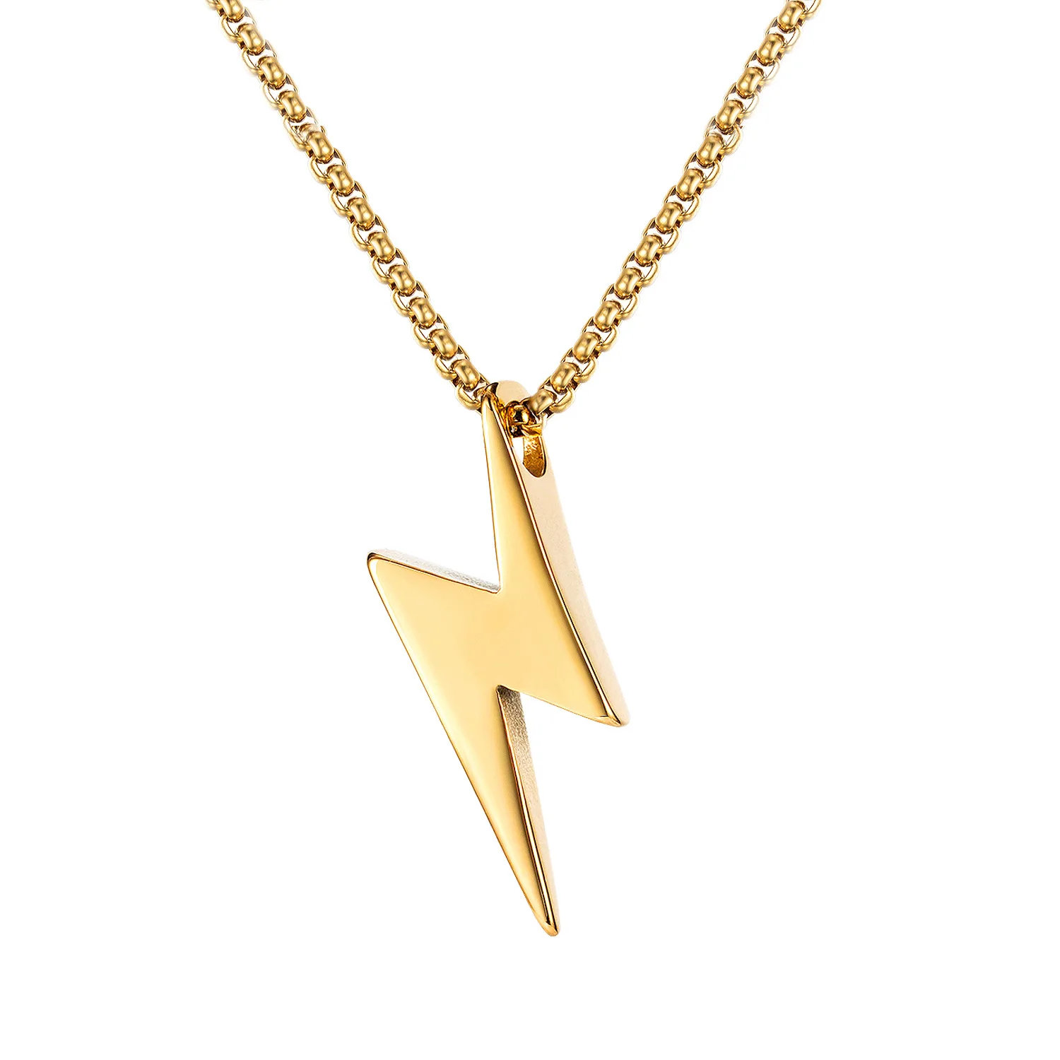 

Creative, Stylish, Versatile Lightning Titanium Steel Fashion Man Necklace