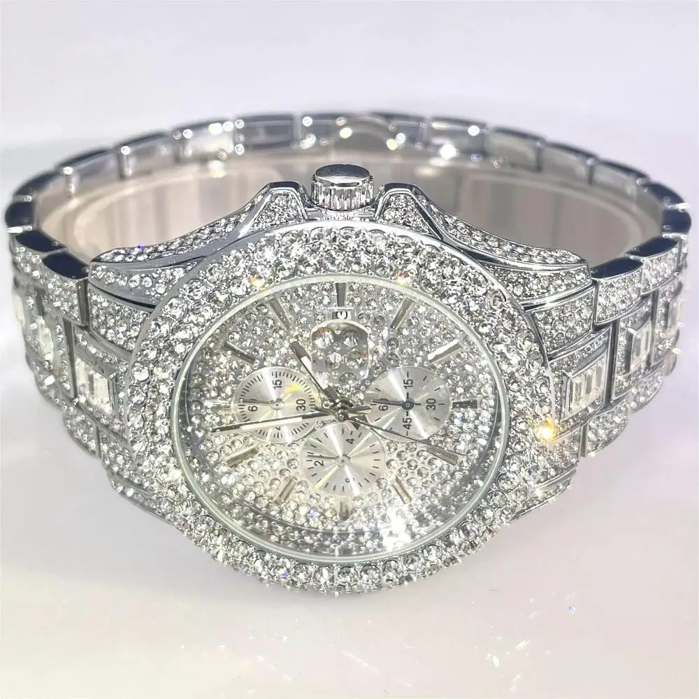 MISSFOX Кварцевые часы мужские золотые