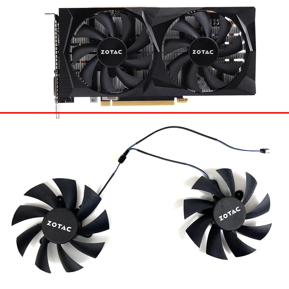 

Video Card Fan For ZOTAC GeForce RTX 2060 SUPER HA RTX 2060 HB GTX 1660-6GD5 OC HA GTX1660TI Cooling Fan 87MM 4PIN GA92S2H