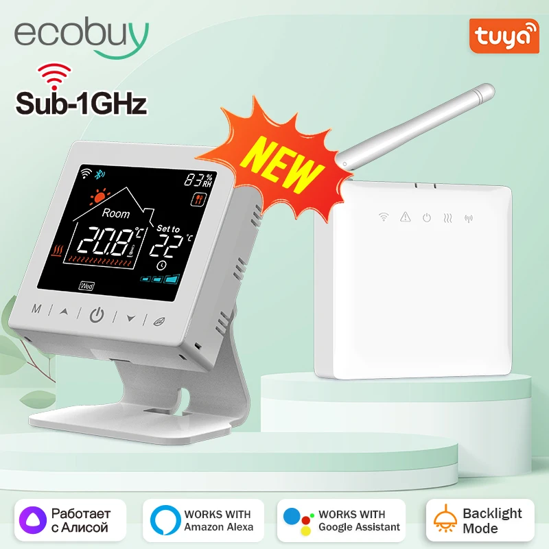 Tuya Smart WiFi Термостат Котла Беспроводной Для Газового Котла-сенсорный Экран