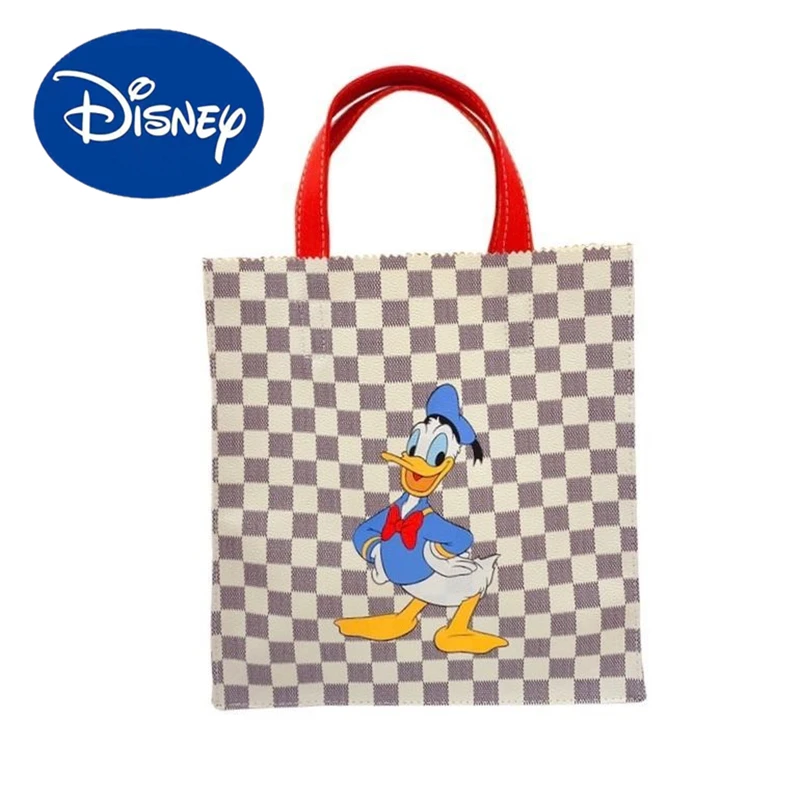 

2022 Disney Donald Duck PU Leather Bento Large Capacity Student Eco-Friendly Shopping Bag Handbag