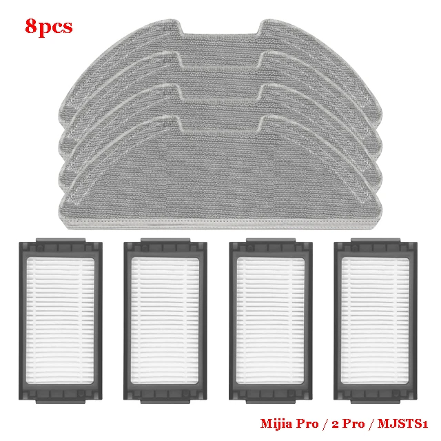 

Насадка на швабру XiaoMi Mijia Pro / 2 Pro/MJSTS1, универсальная основная/боковая щетка, фильтр НЕРА, запчасти