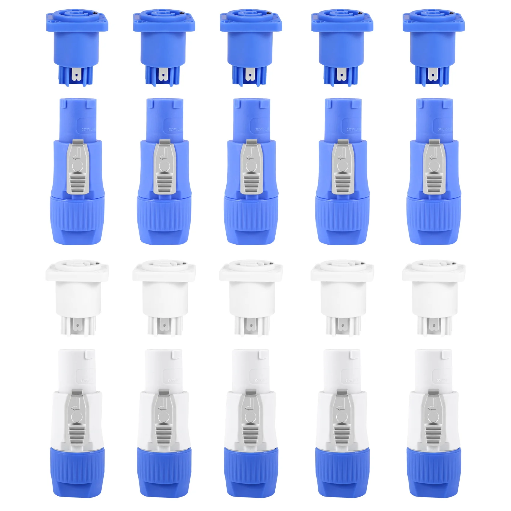 Адаптер панели разъема корпуса PowerCON Type A NAC3FCA+NAC3MPA-1