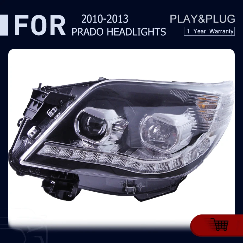 

Автостайлинг для 2010-2013 TOYOTA Prado FJ120 LC120, фара головного света, анимация, ДХО, противотуманный сигнал поворота, аксессуары