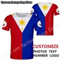 philippines print name t shirt diy filipino nation flag republic philipinas print photo jersey couple sport clothes