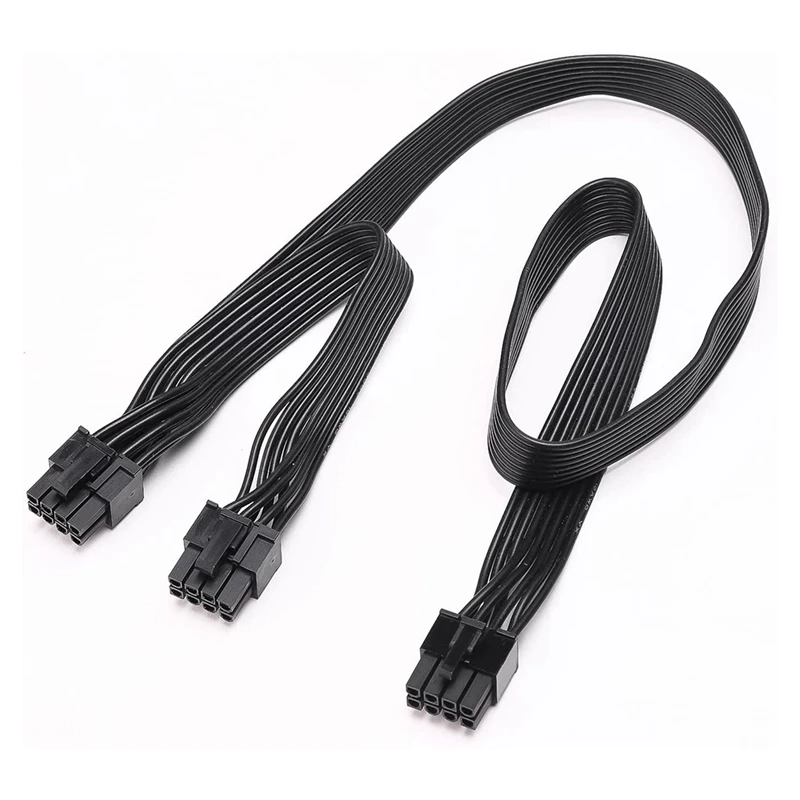 

RISE-ATX CPU 8-Pin Male To Dual Pcie 8-Pin (6+2) Male Power Supply Cable For Corsair Modular Power Supply RM/HX/CX-M