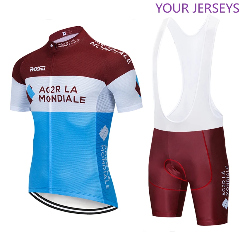 

2022 TEAM AG2R Cycling Clothing Bike Jersey 12D Pads Mens Ropa Ciclismo Bicycle Tops Summer Pro Cycling Jerseys Gel Bike Shorts