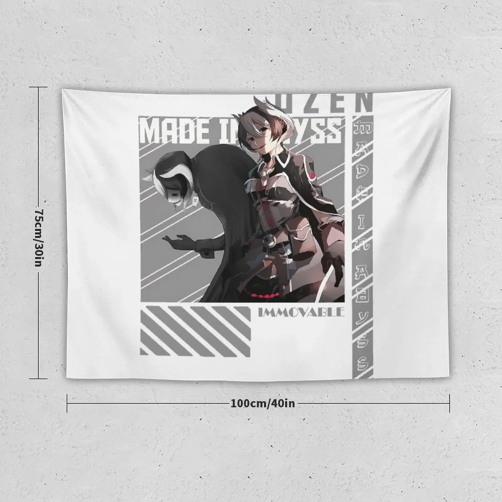 Декоративный гобелен в бездном стиле ozen the Building аниме декор для комнаты стены