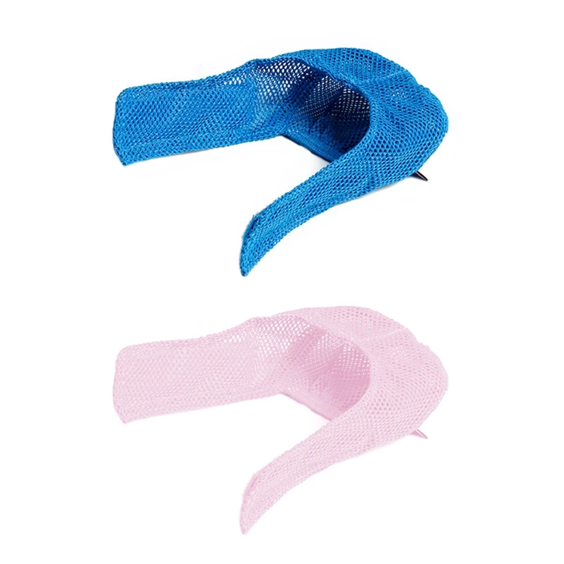 

2 PCS Cats Muzzles Pet Pets Anti Bite Muzzles Breathable Mesh Pet Travel Tool Blue & Pink Bath Beauty Grooming Supplies