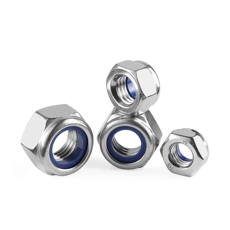 1-20 шт. шестигранная гайка из нержавеющей стали и нейлона