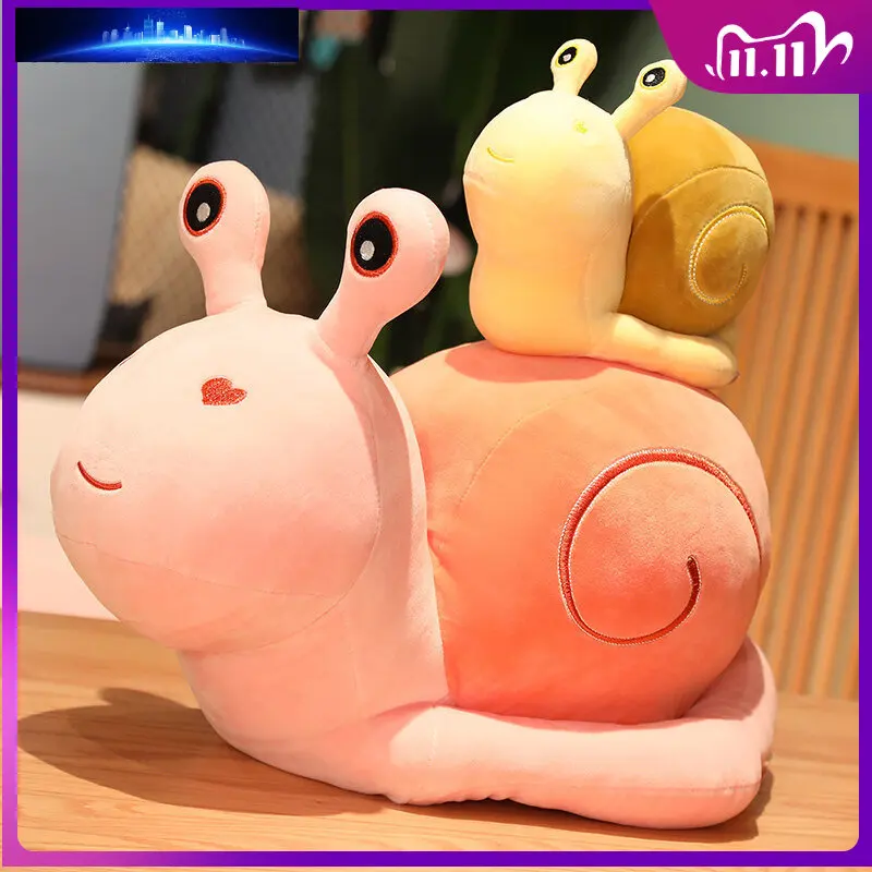 

20-45cm Kawaii Snail Plush Toys Cute Cartoon Anime Plushie Doll Soft Stuffed Animal Pillow Christmas Gifts for Girls Peluches
