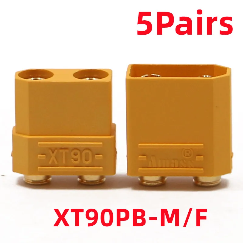 Новинка Amass 5 пар XT90PB Штекерный разъем 4,5 мм штекер позолоченный разъем