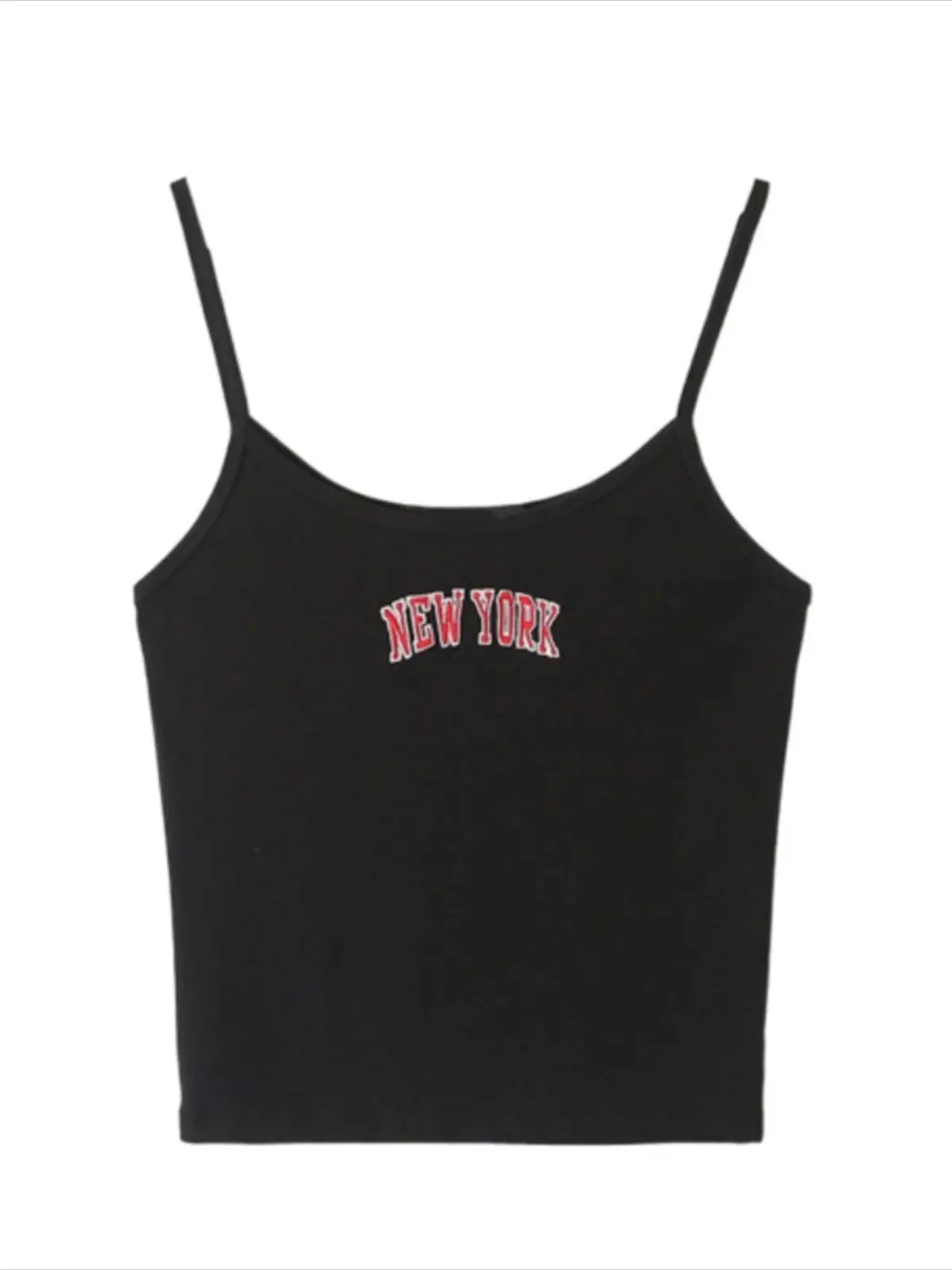 

Женские черные майки 2022, весенние модные женские хлопковые топы без рукавов, жилет, Майки для девочек Y2K, топы на бретельках с надписью и прин...