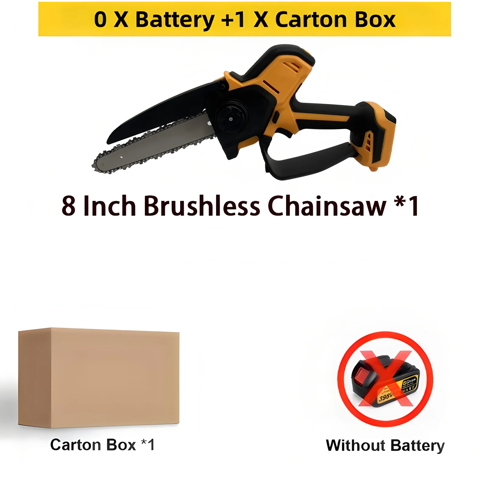 

Бесщеточная цепная пила SmartCraft 8 дюймов для аккумулятора DeWALT 20 В