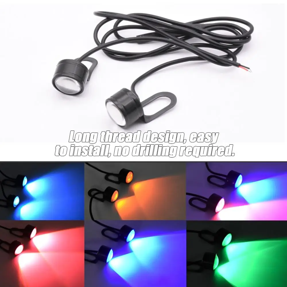 

Цветные Противотуманные фары постоянного тока 12 В, 5 Вт, 5 А, тормозные задние фары, фонасветильник для электромобиля, дневные светодиодный о...