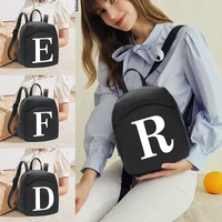 fashion backpack girls small school pack shoulder bags organizer wallet shopping backpacks new white 26 letters bags for women