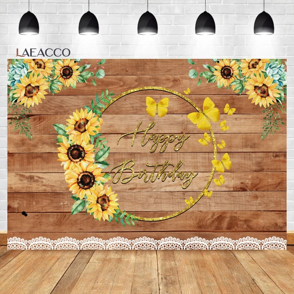 Фон для фотосъемки с изображением подсолнухов