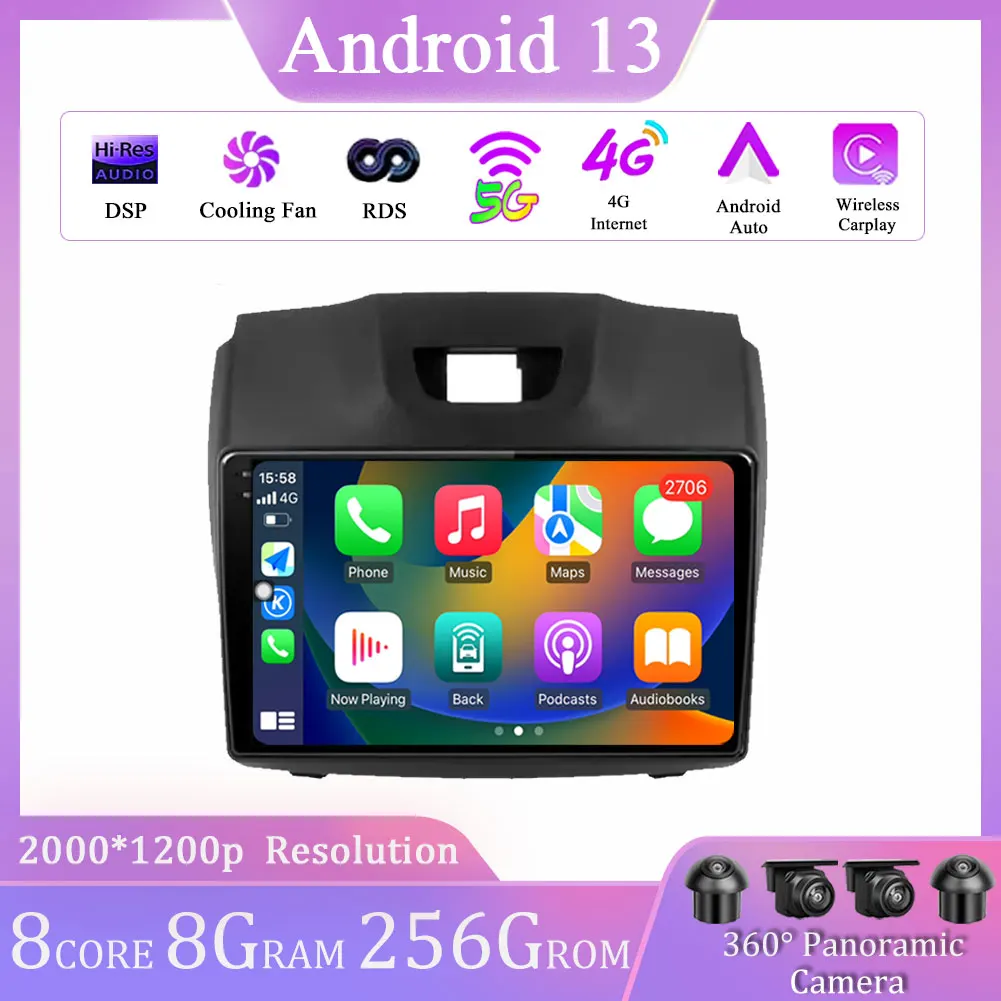 

Автомагнитола для Chevrolet Holden S10, 9 дюймов, Android 13