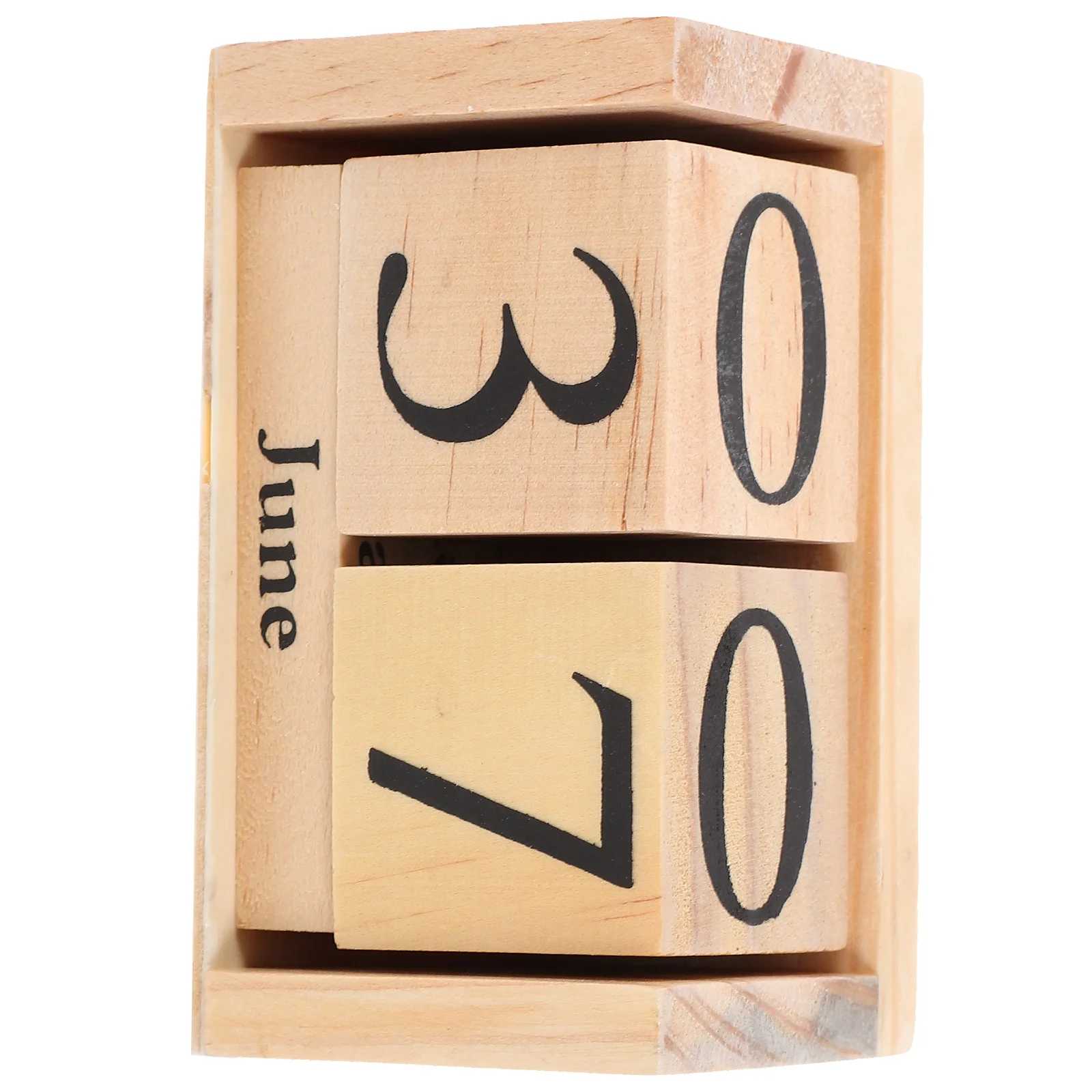 Деревянный вечный календарь Вечные блоки отображение даты месяца аксессуары для