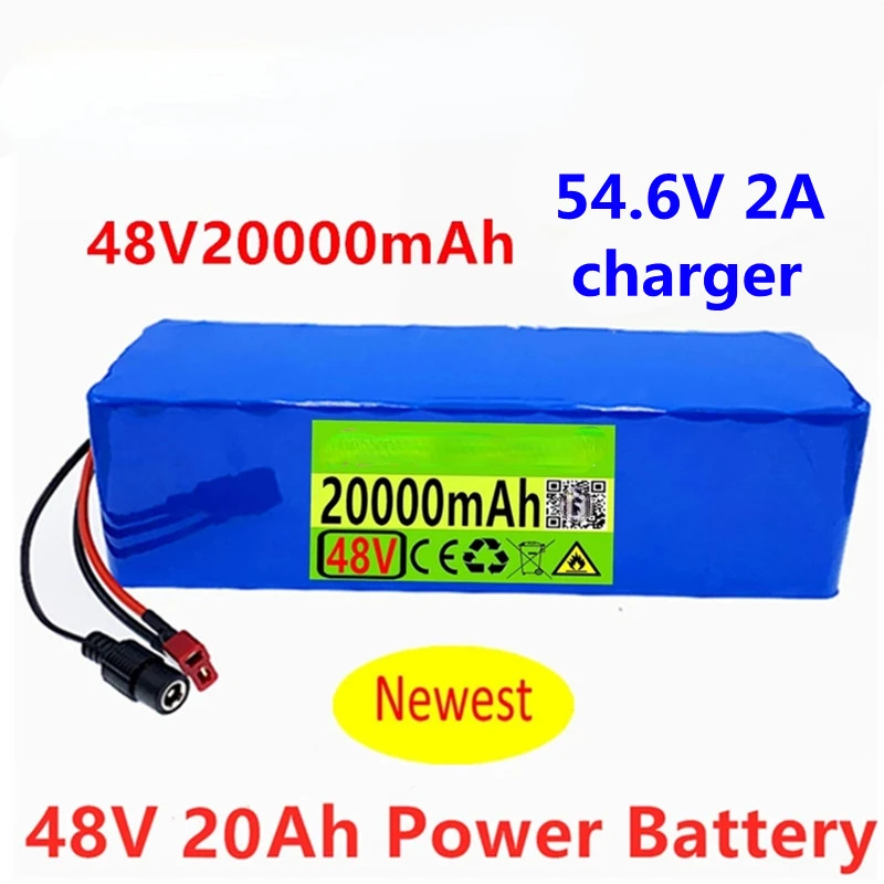 

New Electric Bicycle E-Scooter 48V 188Ah 13S3P 188000Mah 350W-1000W Motorcycle 18650 Lithium Ion Battery 20A BMS 54.6V Charger