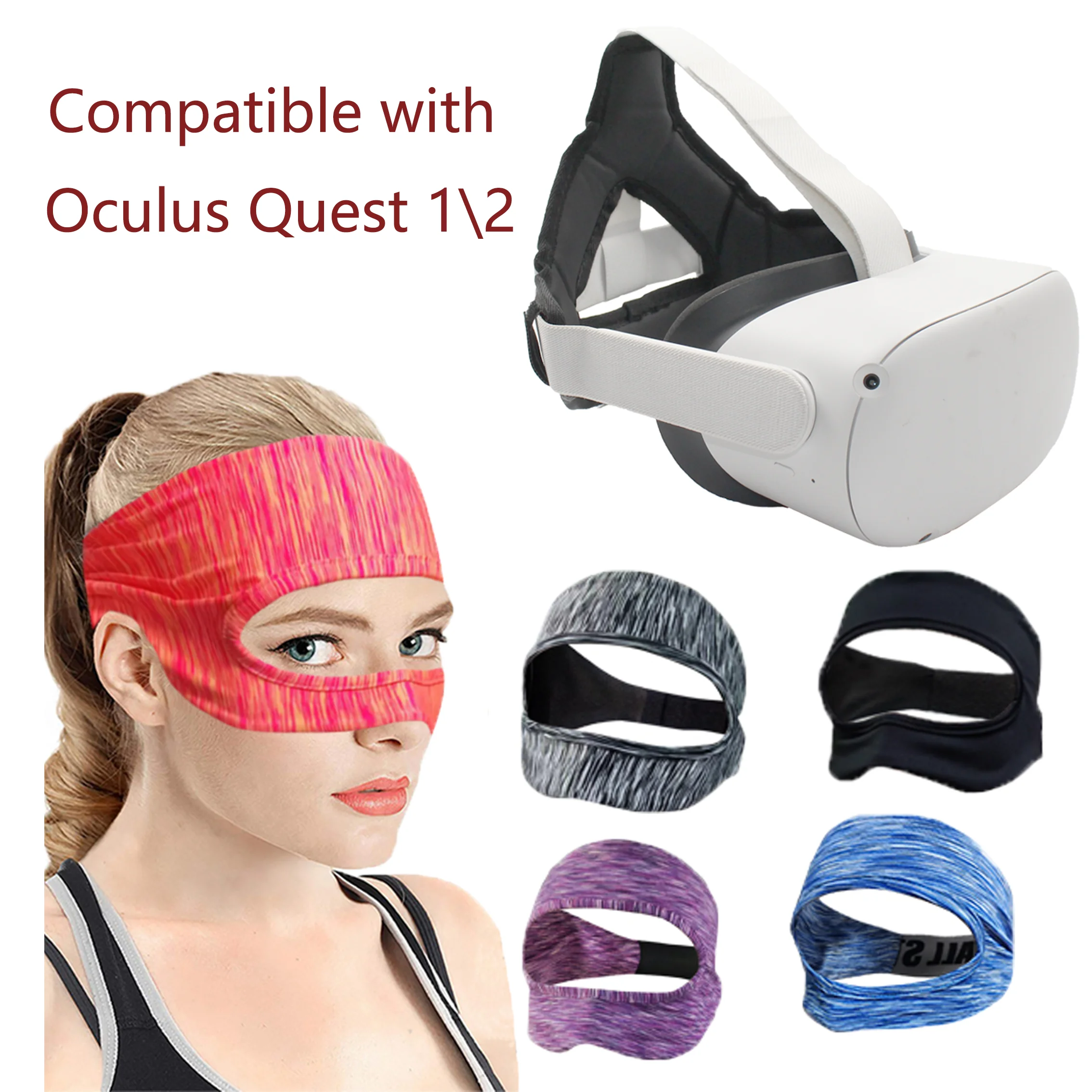 

1+1 Set New for Oculus Quest 1\2 VR Accessories Comfortable Pressure Relief Cushion Face Pad Easy to Install and Washable