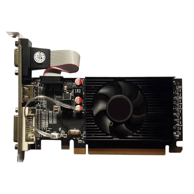 

HOT-AMD7450 независимая видеокарта нож карта 2G полувысокий дисплей карта HD7350 6450 яркая карта