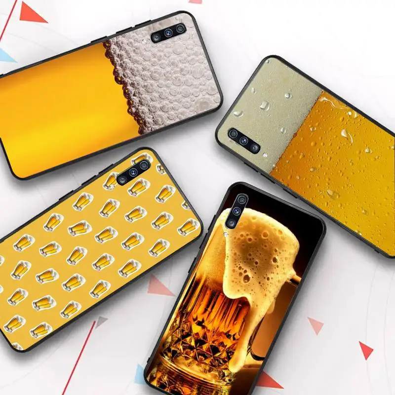 

Beers Alcohol Bubble Phone Case for Samsung A51 01 50 71 21S 70 31 40 30 10 20 S E 11 91 A7 A8 2018