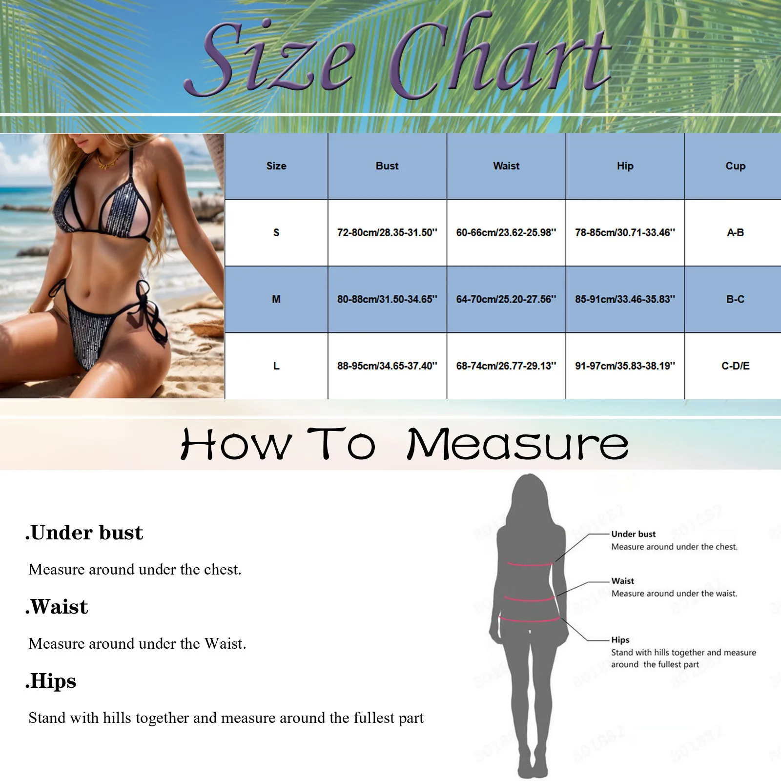 Женское бикини с низкой талией в пляжном стиле блестками и топ высокой комплект