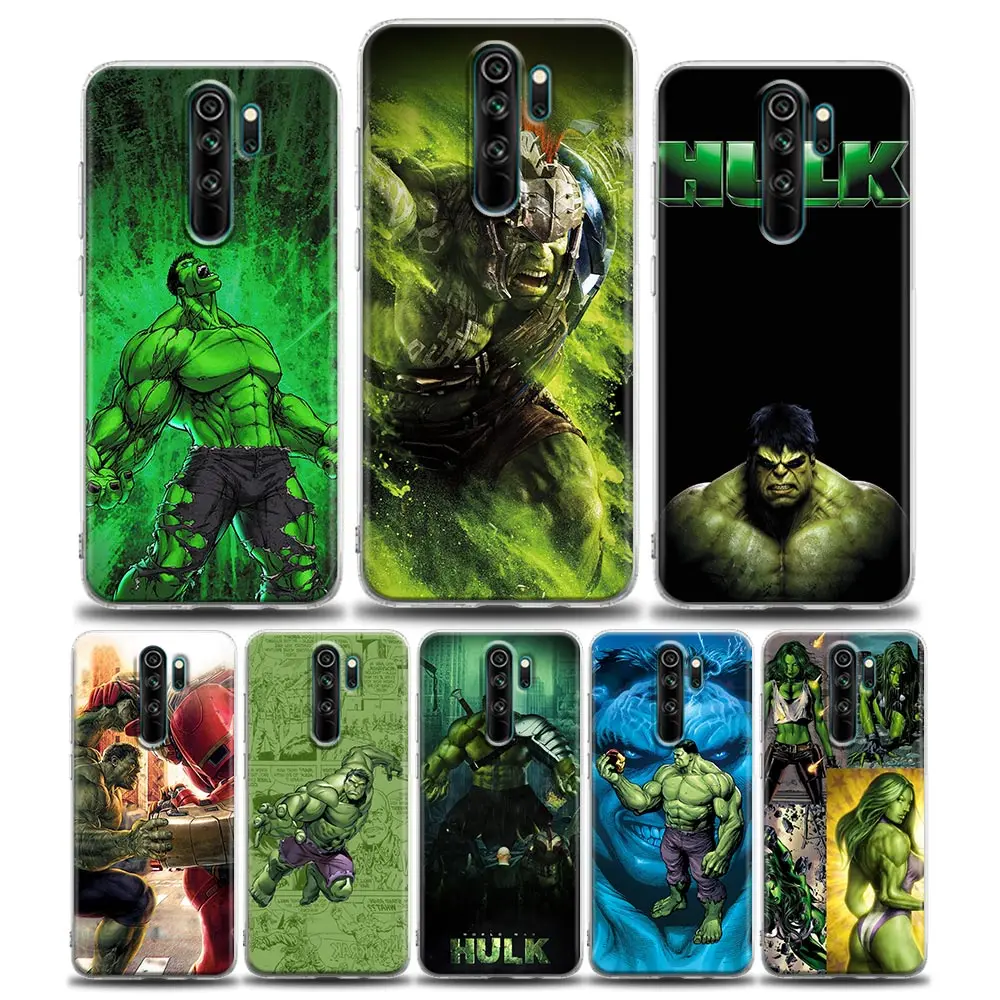 

Clear Case for Redmi Note 7 8 9 10 5G 4G 8T Pro Redmi 8 8A 7A 9A 9C K20 K30 K40 Y3 10X 4G Soft Silicone Cover The Hulk