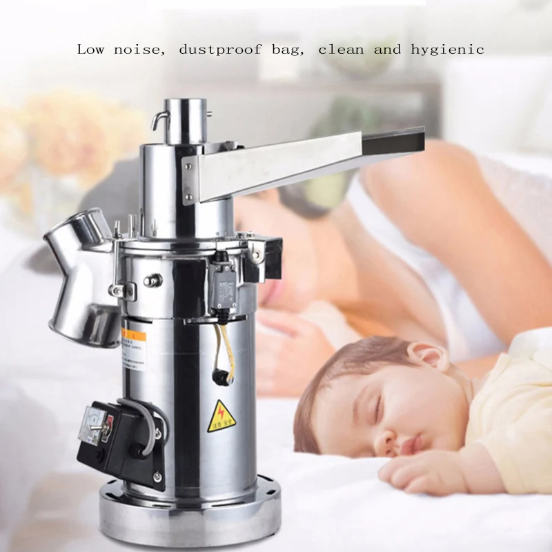 

Коммерческая мельница для муки 220 В, зерно зерна, смешивающая мельница для риса кунжута 20-80 кг/ч