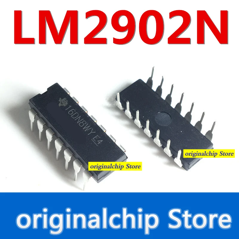 5 шт. Новые товары LM2902 LM2902N LM2902P in-line DIP14 входной чип операционного усилителя |
