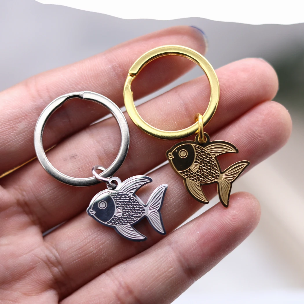 Модный брелок из нержавеющей стали Lucky Koifish высококачественный кулон для женщин и