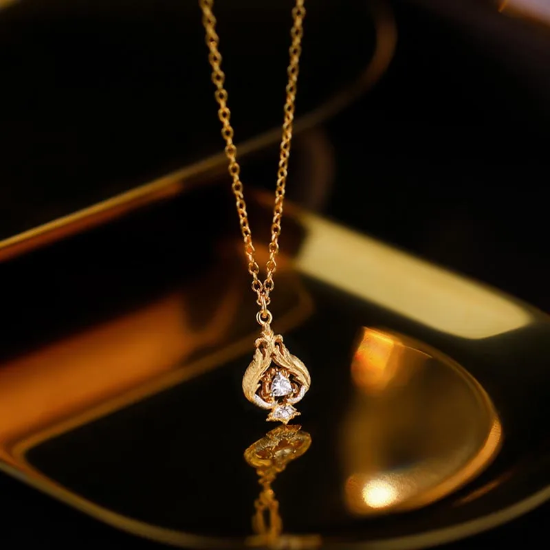 Женская цепочка из серебра 925 пробы с фианитами