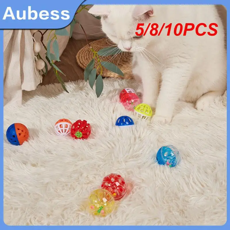 

5/8/10PCS Lightweight And Small In Size Dingdang Pinball Cute Design Chasing Cat Toys Brand New And High-quality Pet Toy