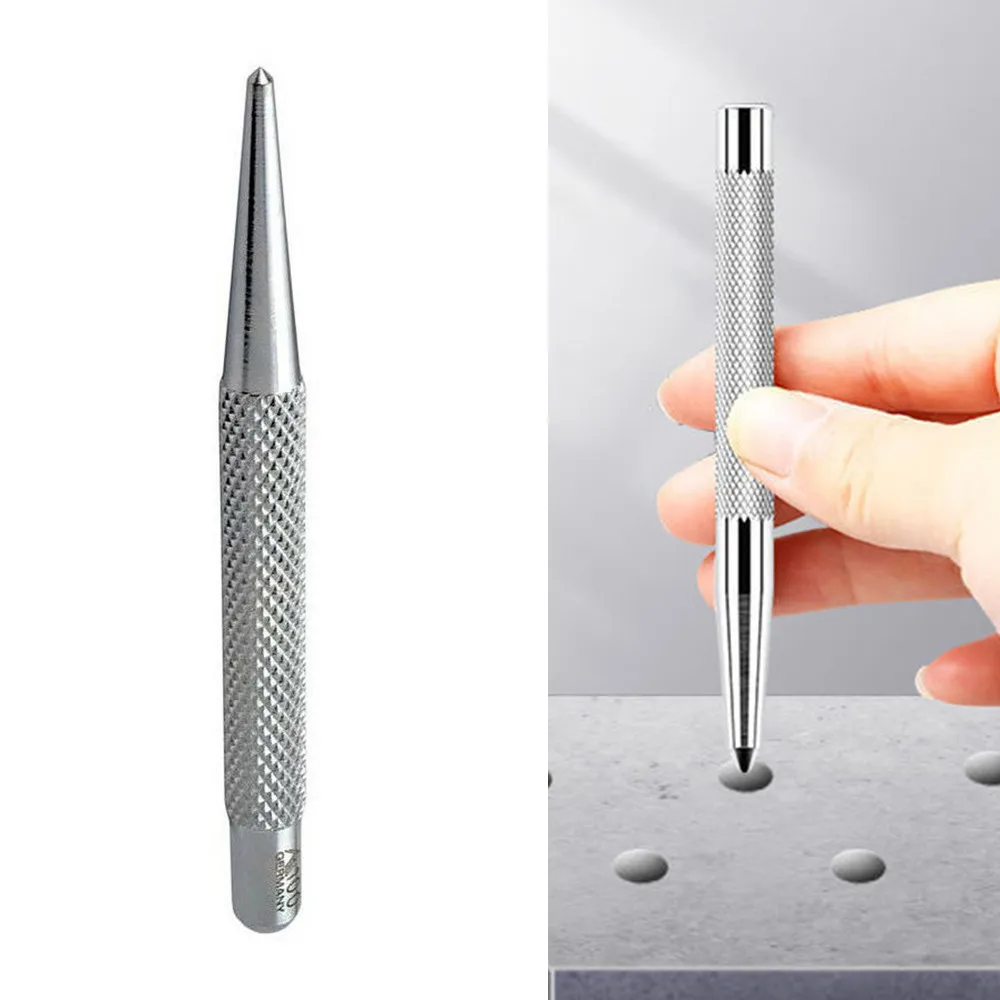 

3.7 Inch Knurled Centre Punch Spot Dot Center Center Punches 94mm Drilling Metal Hardened Sliver Tool Practical