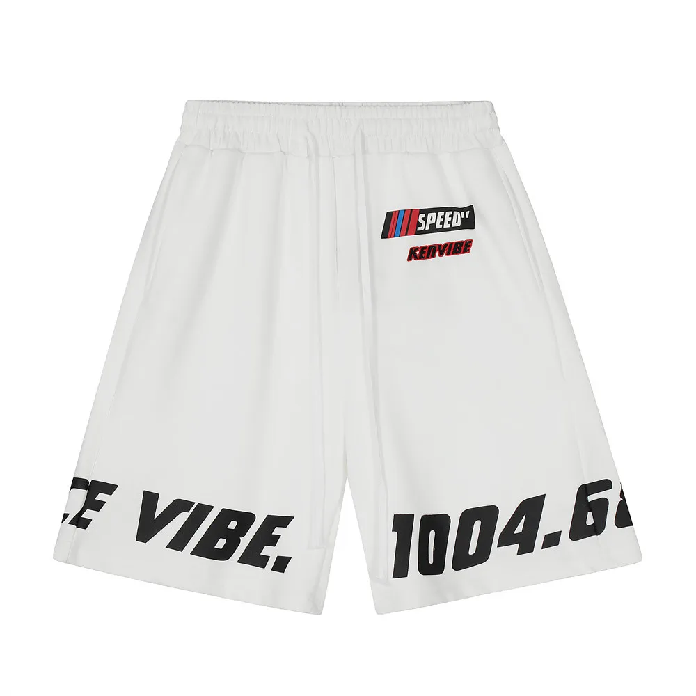 

European and American Street-style Personalized Printed Alphabet Loose Shorts for Men, Trendy Casual Sporty Bermuda Shorts