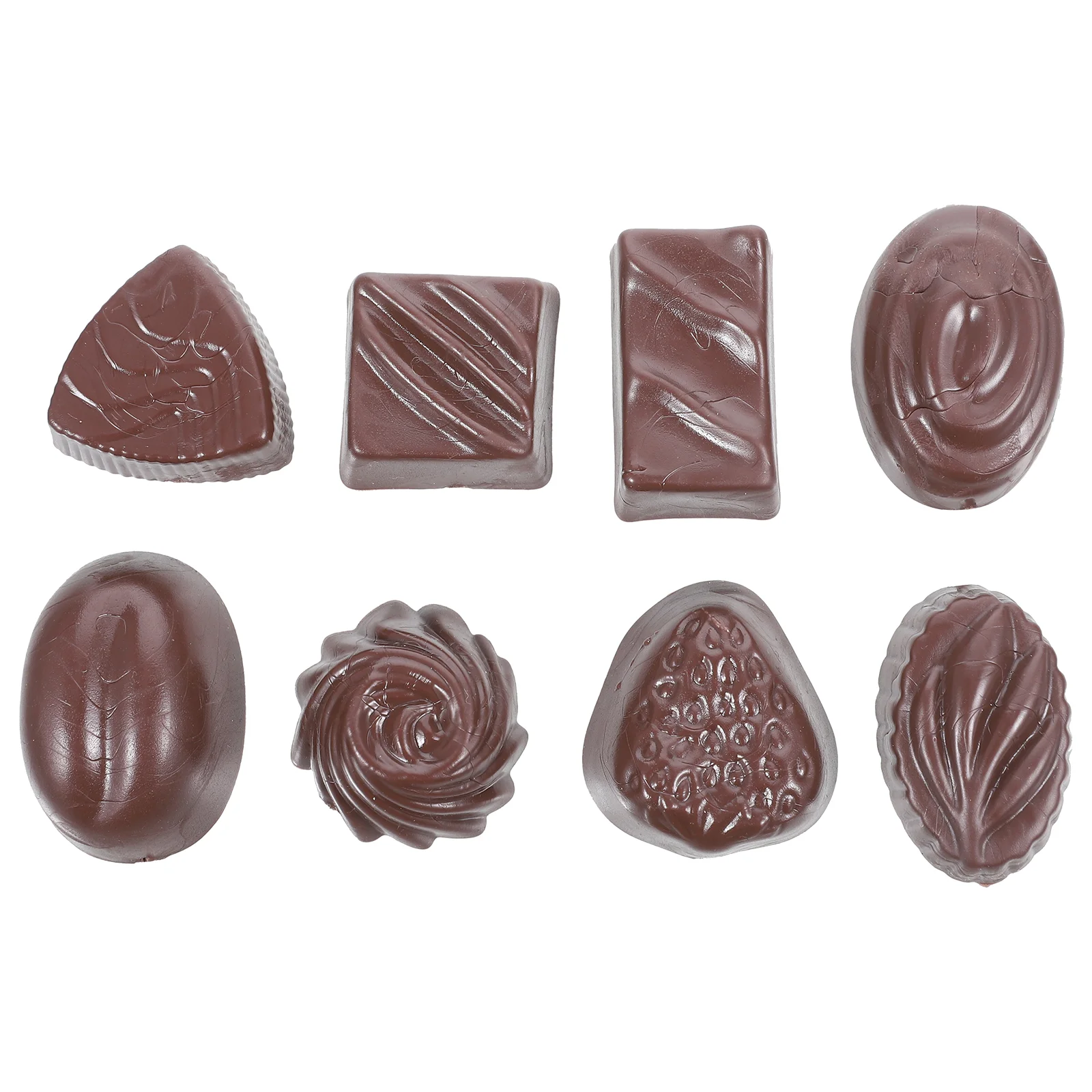 

8pcs Chocolate Model Home Kitchen Decor Display Props Decoration Model Kids Educational Toys