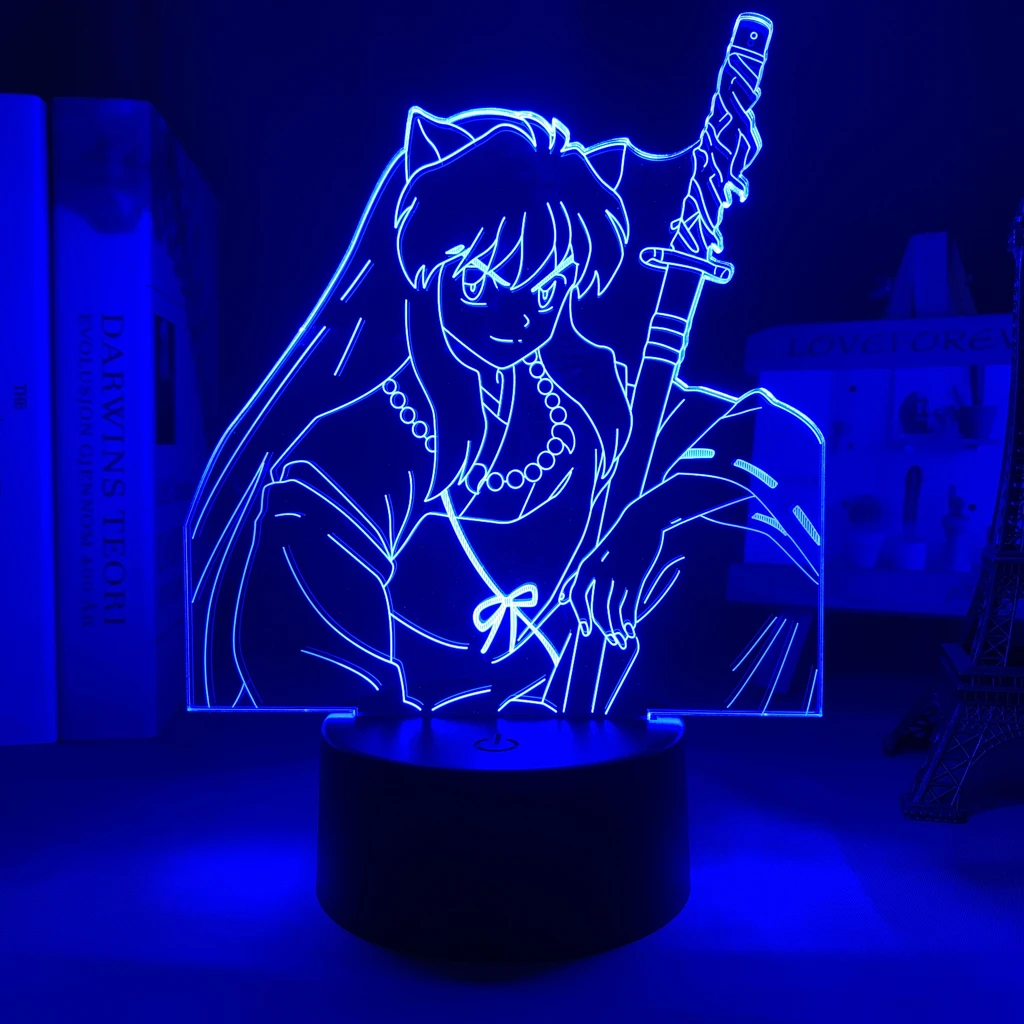 Светильник лампа аниме Inuyasha для детской спальни украшение светильник детский