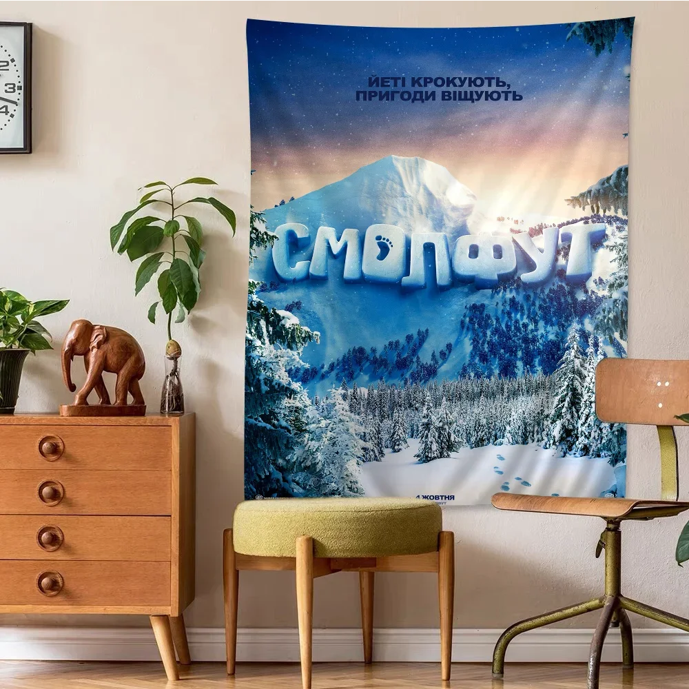 S-Smallfoot Аниме Гобелен Настенный Декор Индийский Герой Будды Мультфильм Богемный