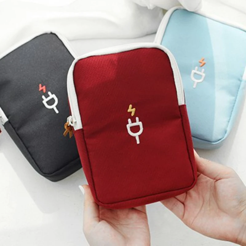 

Digital Cable Storage Bag Portable Travel Organizers Data Cable Storage Case USB Wire Battery Earphone Electronics Tools Storage